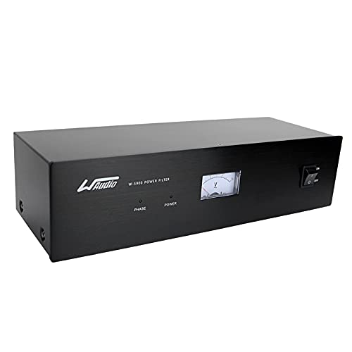 WAudio AC Noise Power Conditioner - Mains Purifier Audio Video Noise Filter Surge Protector with US Standard Sockets