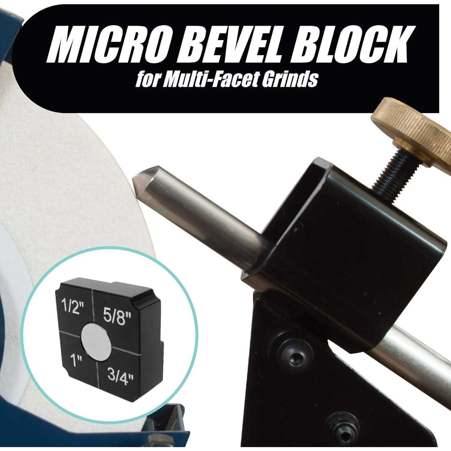 Pro Grind Sharpening System for 6 Inch Grinders to Sharpen Lathe Turning Tools, Chisels, Skews, Bowl Spindle Gouges • Includes Setup Blocks and Quad - Shop Hardware Tools Online Store