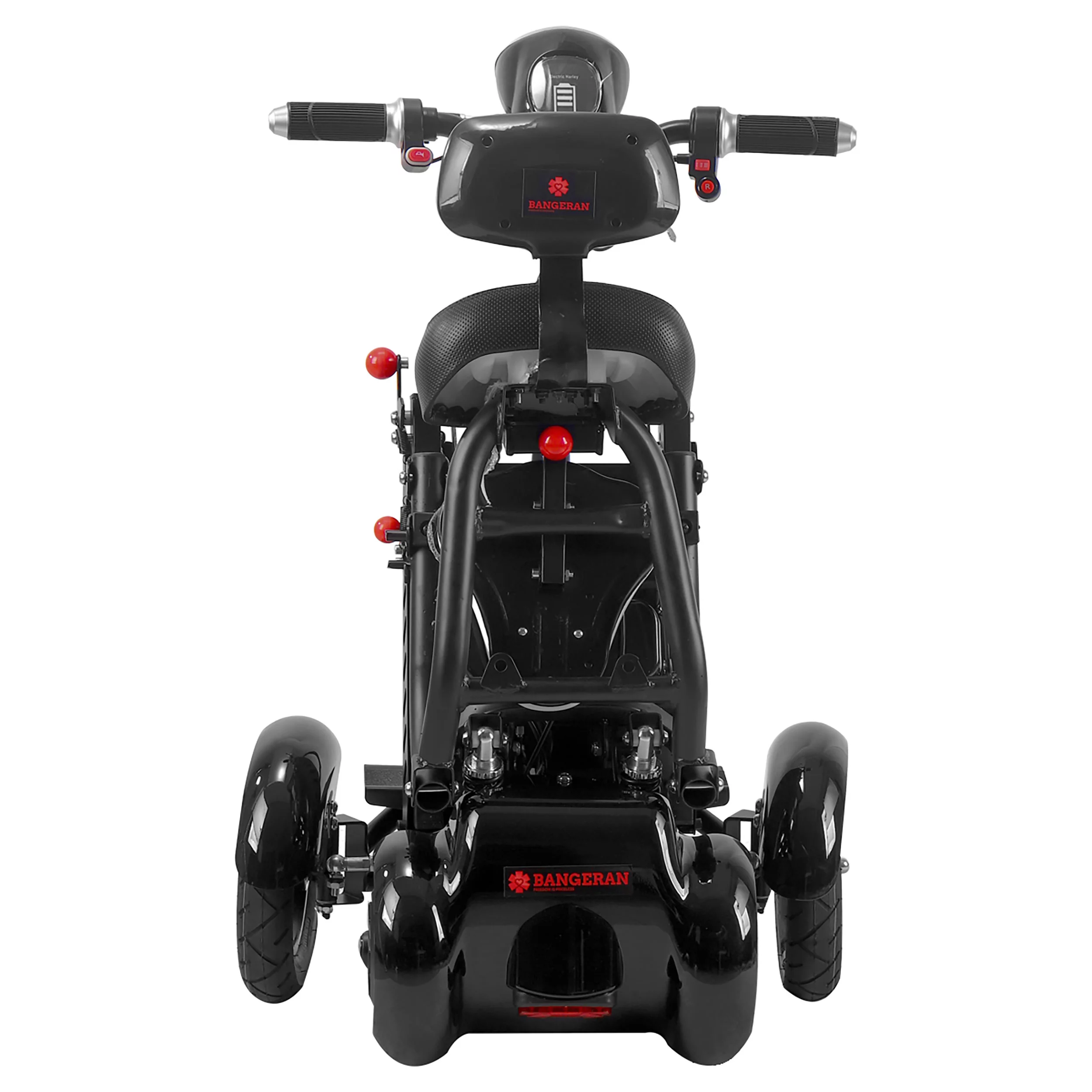 Bangeran Electric Mobility Scooter, 4 Wheel Foldable Portable, Up to 12 Miles - Blue