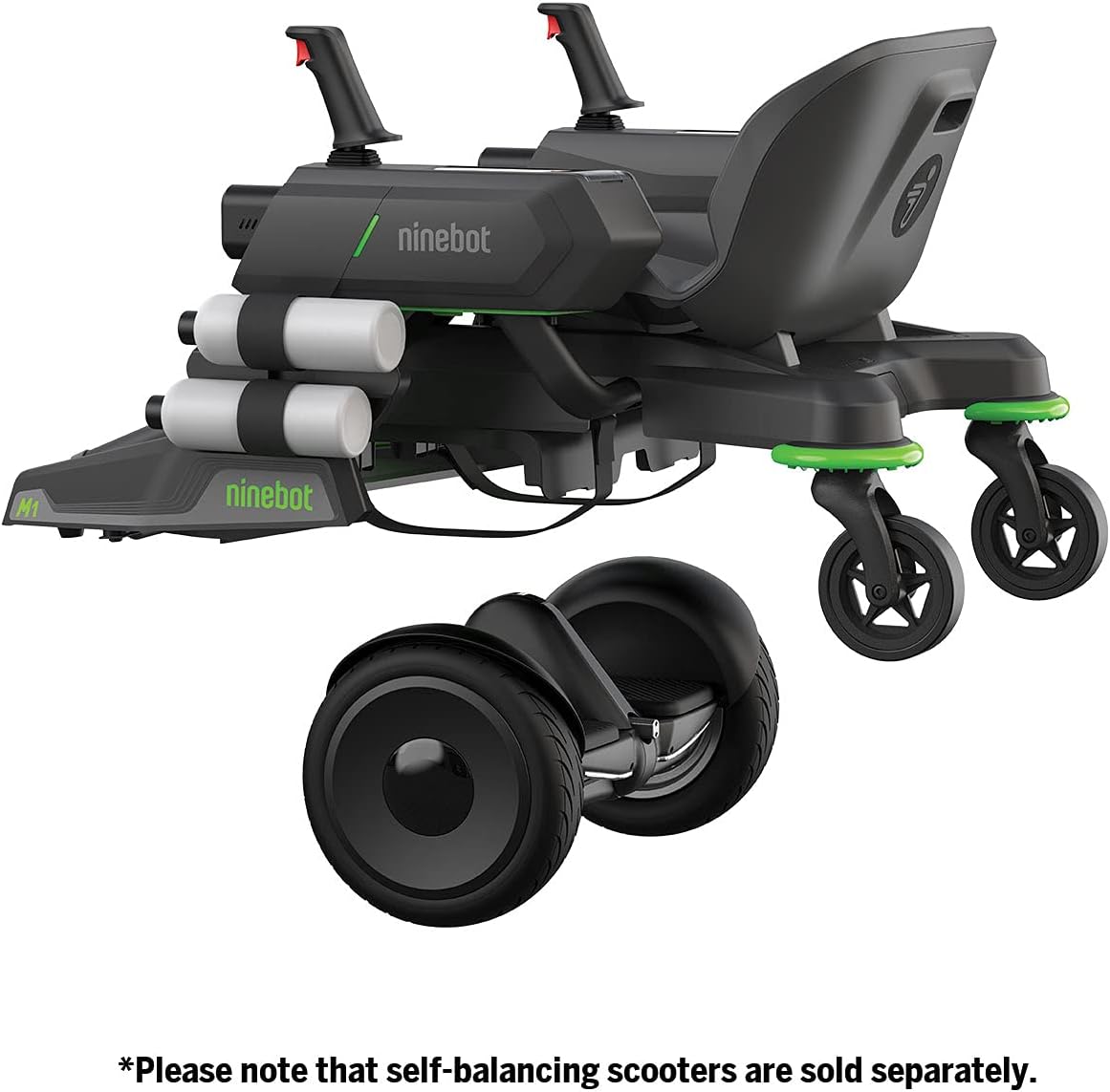 Segway Ninebot Mecha Kit, Applicable to Electric Self-Balancing Scooter, Human-Body Sensor in Joystick, Mobile App Integration (Not Included Ninebot S Models)