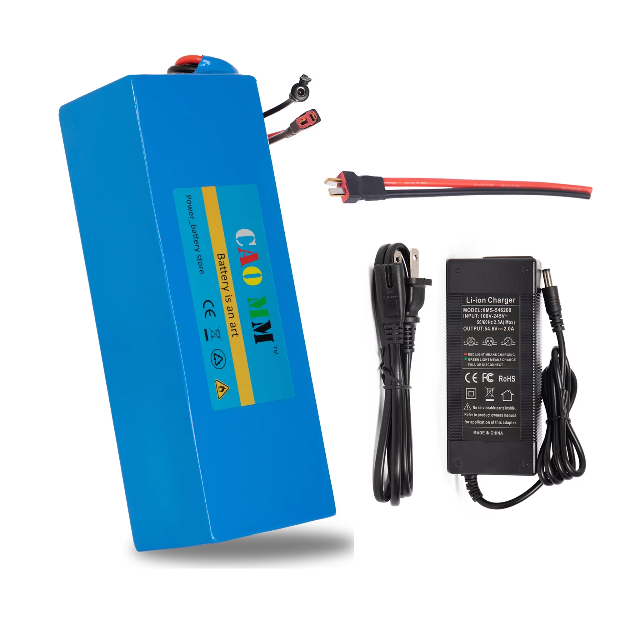 Ebike Battery 48V 8Ah Lithium Battery 30A BMS with Charger 48V Battery for 750W Electric Bike Motorcycle