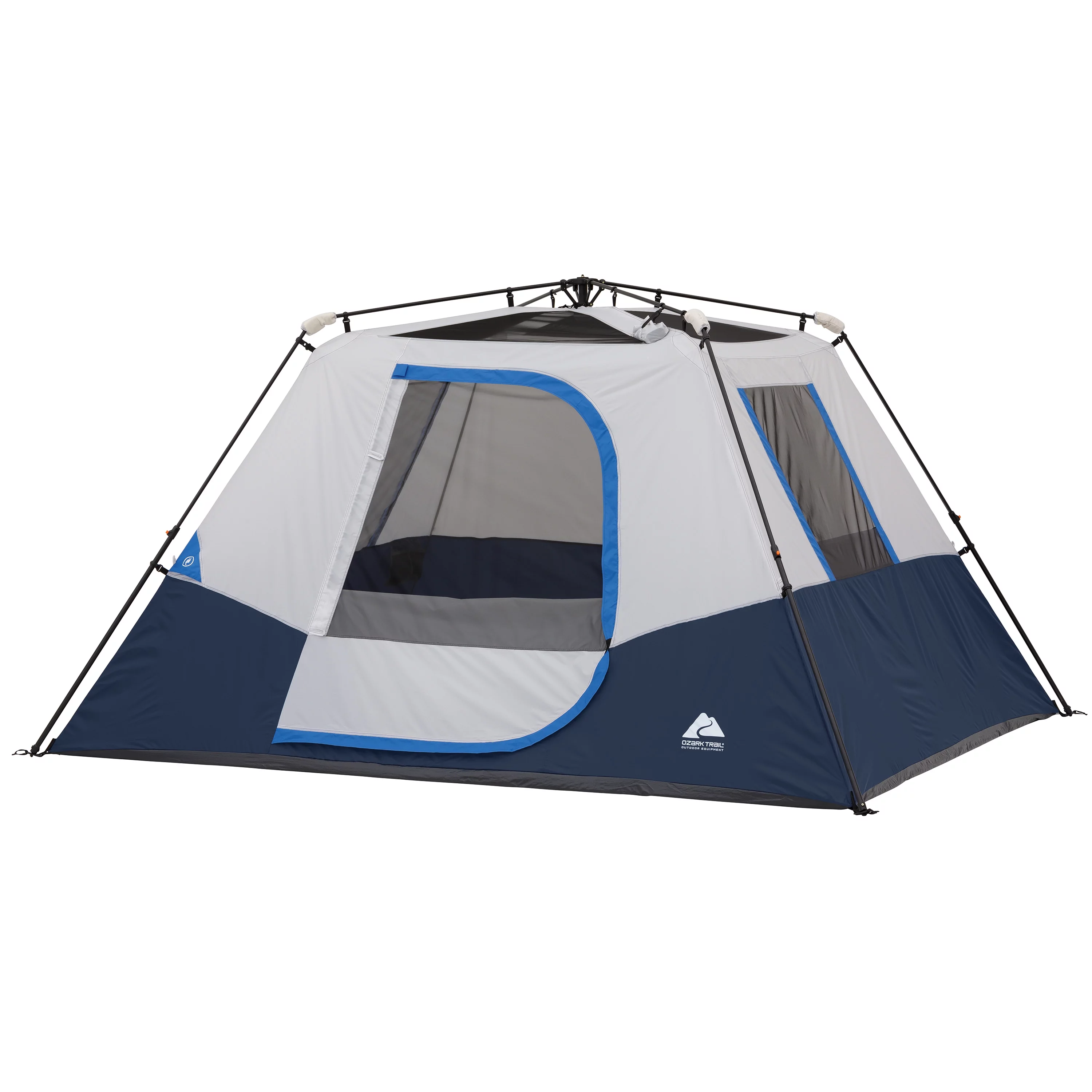 Ozark Trail 10’ x 9' 6-Person Instant Cabin Tent with LED Lighted Hub, 25 lbs