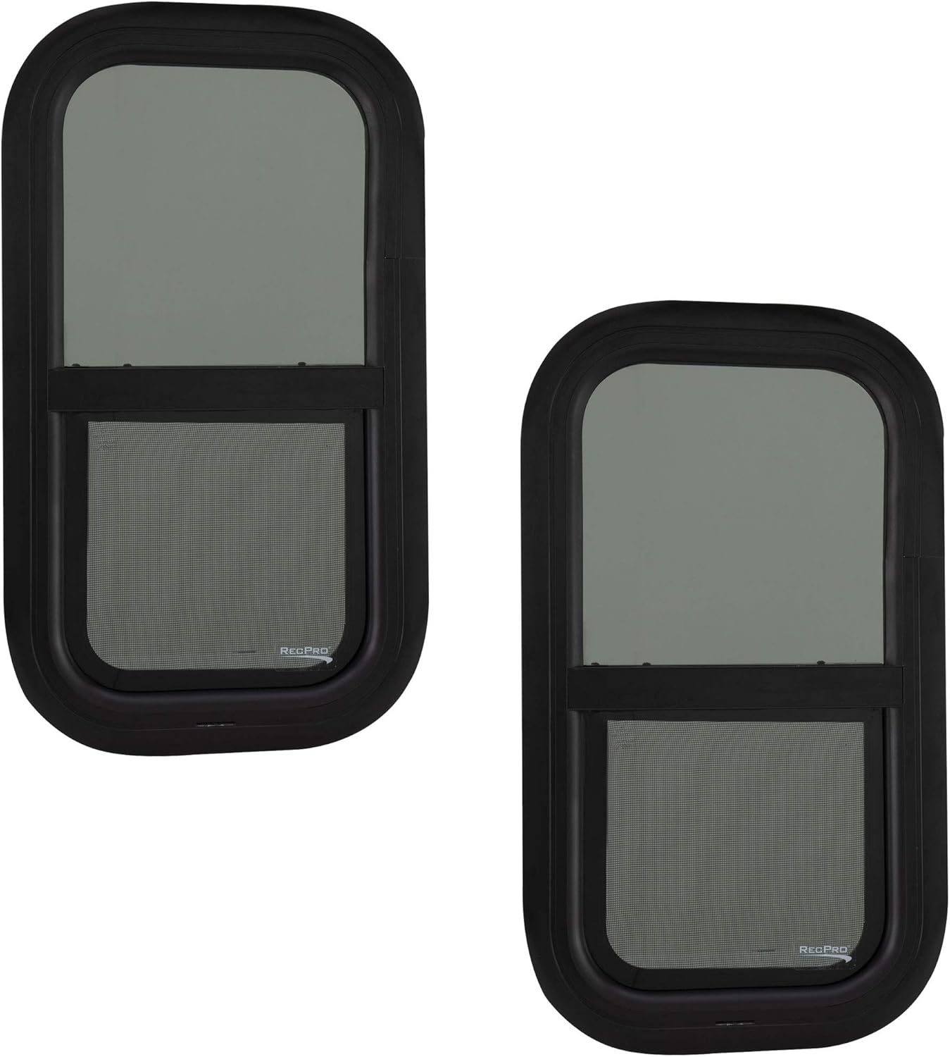 RecPro RV Window | 12" W x 22" H | Teardrop Vertical Slide | RV Window Replacement | Optional 1 1/2" Trim (1 Window, No Trim Kit)