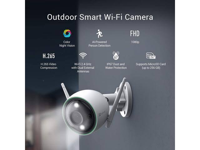 EZVIZ C3N Network Camera - Outdoor - Waterproof - 1080p - Day/Night