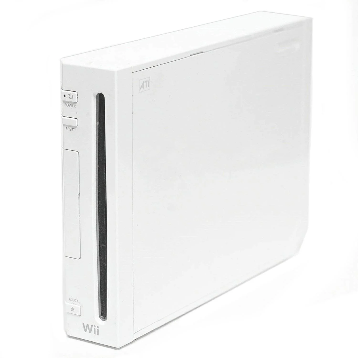 Nintendo Wii White Gaming Console With 2 Red&Blue Gaming Controller + Head Set BOLT AXTION Bundle Like New