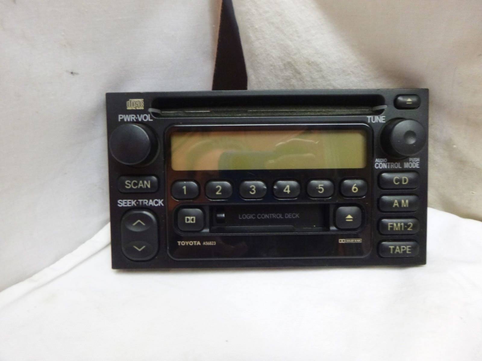 Toyota Factory Radio Single Disc CD Cassette Player 86120-AD040 A56815 Cs117