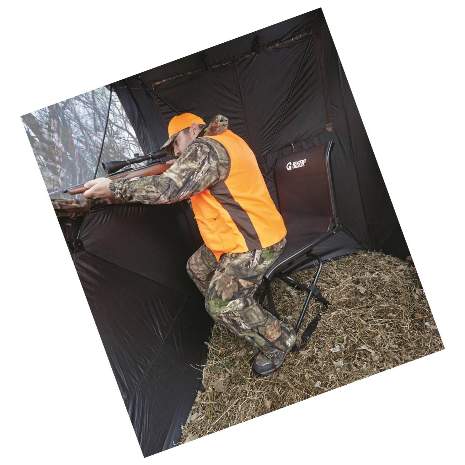 Guide Gear Big Boy Comfort Swivel Hunting Blind Chair 500-Lb. Capacity