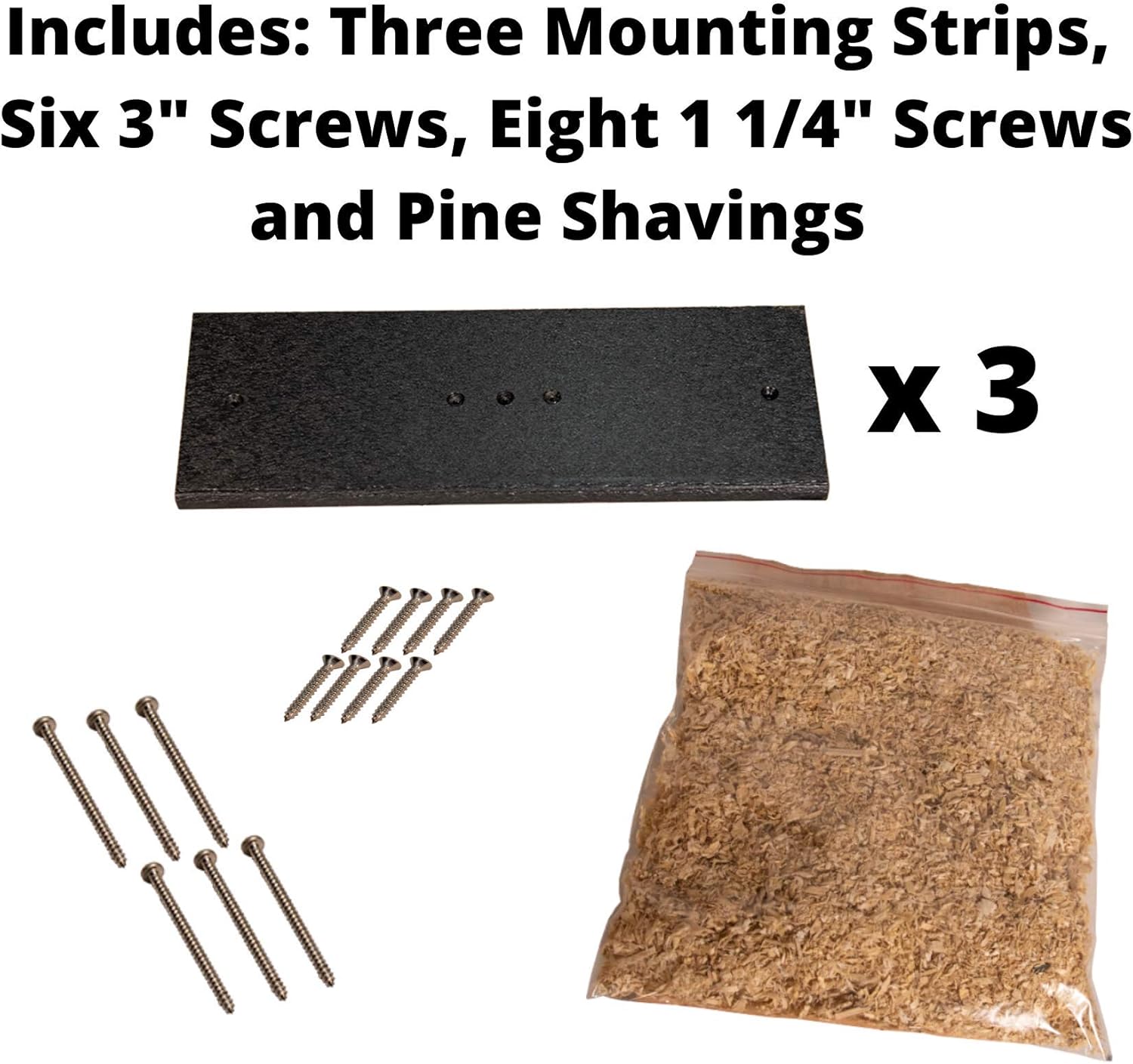 JCs Wildlife Barred Owl Nesting Box - Treated Exterior Grade Plywood - Mounting Hardware and Pine Shavings Included - Dedicated Clean Out Door for Easy Cleaning - Made in The USA