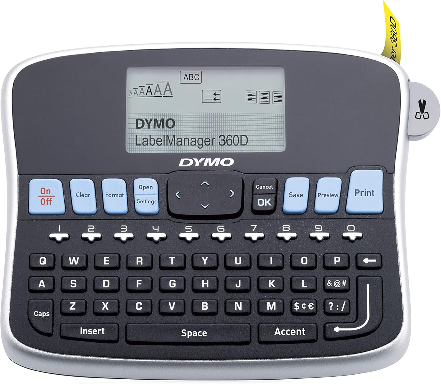 DYMO Label Maker | LabelManager Plug N Play Label Maker, Plugs into PC or Mac with Built-in Software, No Power Adapter or Batteries Required, for Home & Office Organization