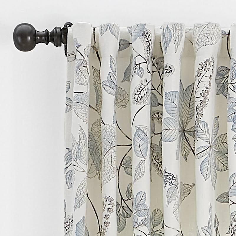 Becca Drapery Panel Midnight 108x22 - Ballard Designs