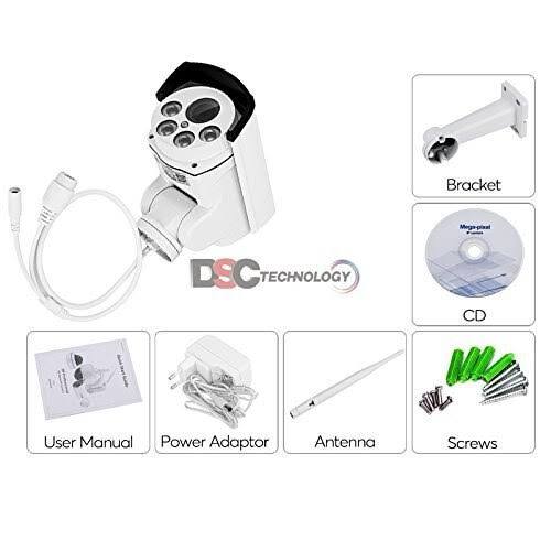 Onvif Full HD 2.0mp 1080p WiFi IP Wireless Security Cameras Outdoor Waterproof CCTV Pan Tilt Zoom PTZ Camera with Built-in Micro