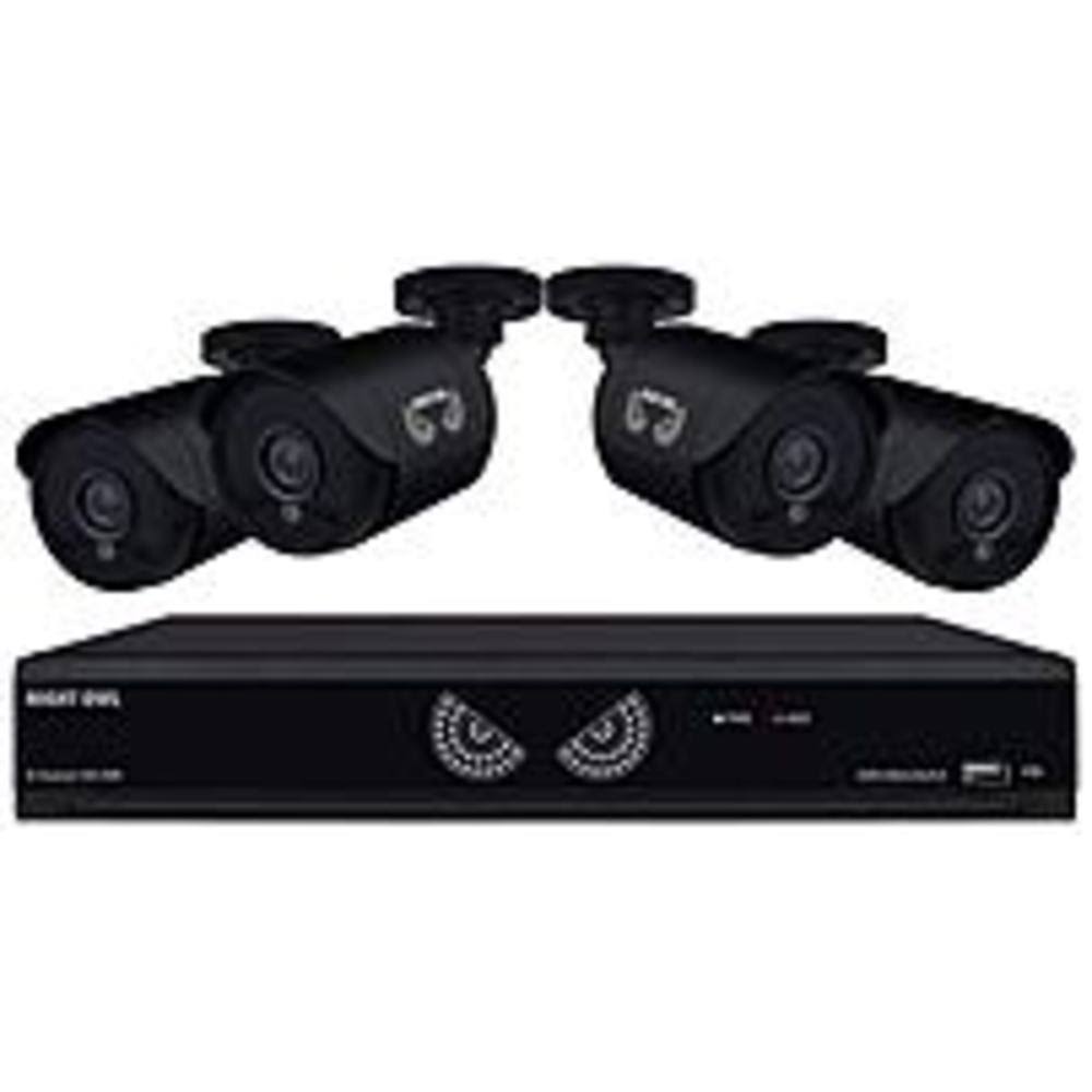 Night Owl HDA10L-7BU-841 8 Channel 1080 Lite HD Analog Video Security System with 1 TB HDD and 4 x 720p HD Wired Cameras