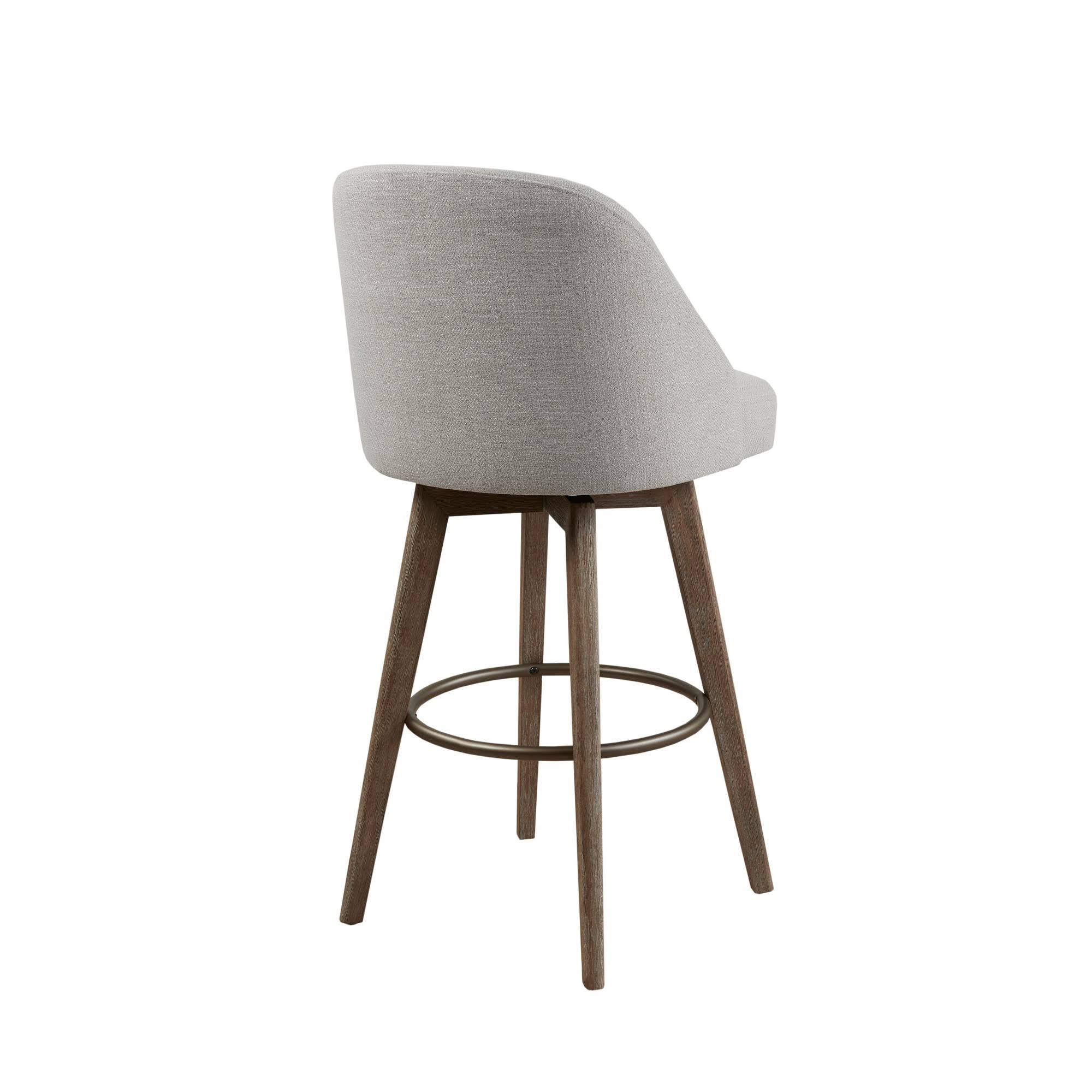 Madison Park Grey Pearce Bar Stool with Swivel Seat