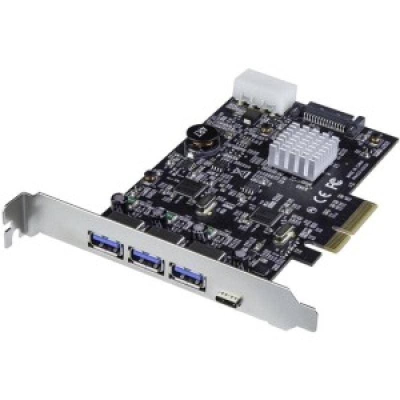 StarTech.com 4 Port USB 3.1 PCIe Card - 3X USB-A and 1x USB-C - 2x