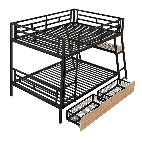 Twin Size Wood Low Loft Bed with Ladder Can Be Placed On The Left or Right,Bed Frame W/Slats Support,for Bedroom,Apartment,Guest Room,White