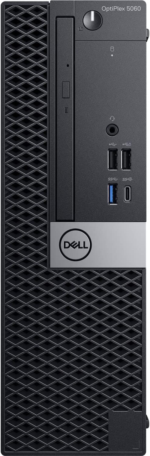 Dell Optiplex 5060 Desktop Computer | Hexa Core Intel i5 (3.2) 8GB DDR4 RAM 250GB SSD Solid State Windows 11 Professional Home or Office PC (Renewed), Black