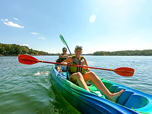 Perception Tribe 13.5 Sit on Top Tandem Kayak for All-Around Fun Large Rear Storage with Tie Downs