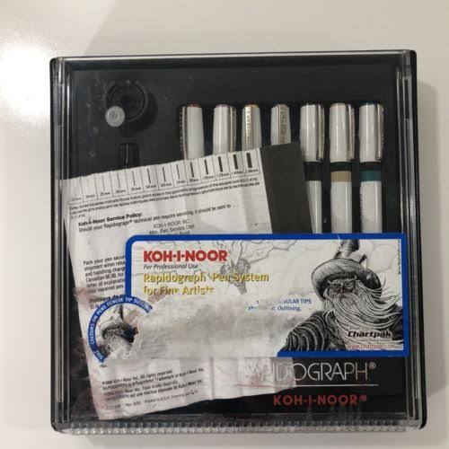 Koh-I-Noor Rapidograph 7-Pen Artist Set