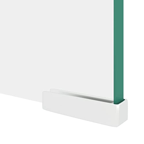 TV Stand/Monitor Riser Glass Clear 39.4"x11.8"x5.1",Clear Glass TV Stand with Tempered Glass Construction for SpaceSaving and Comfortable Viewing Experience 39.4" x 18" x 5.1" Furniture for TV & Media