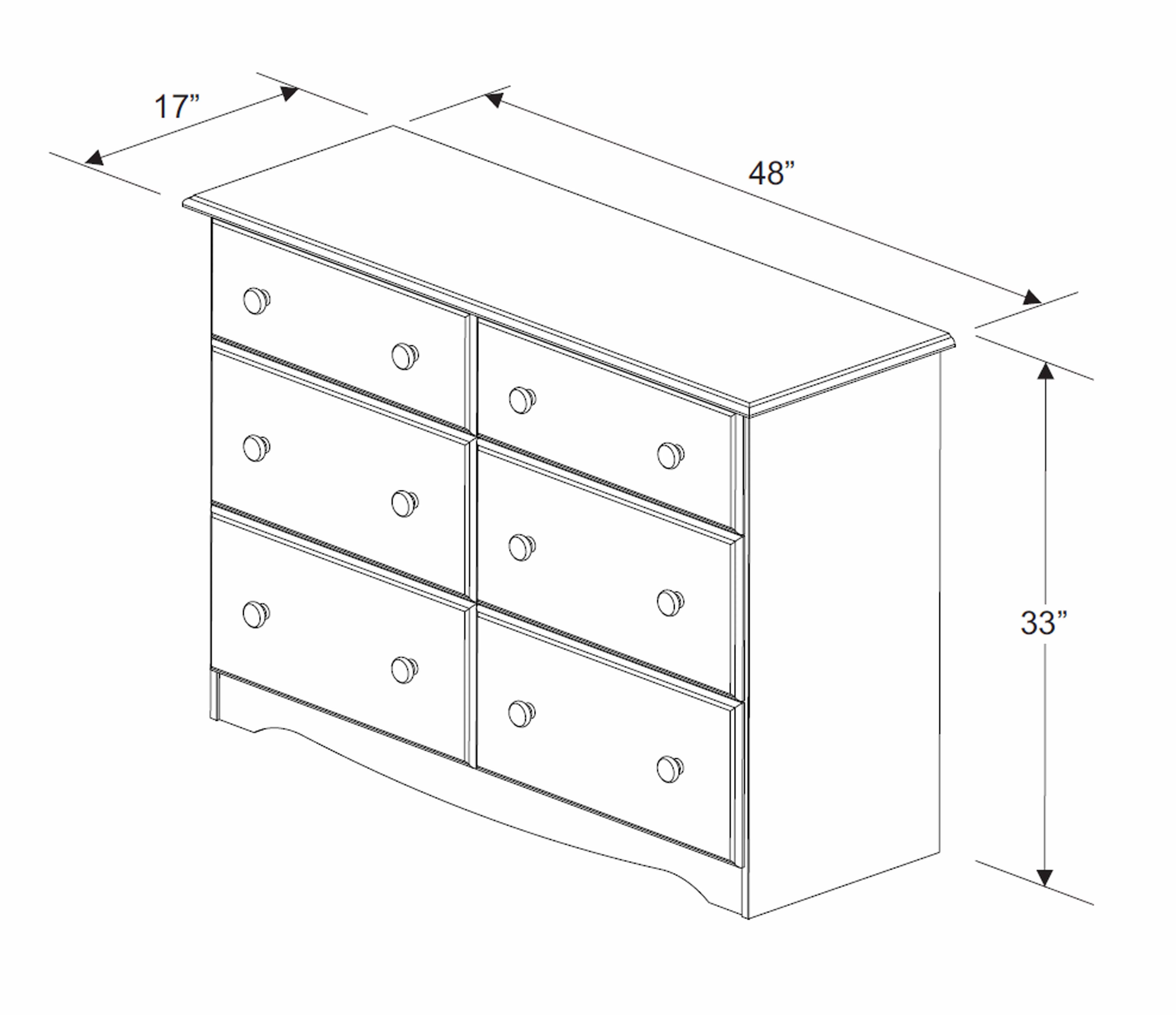 100% Solid Wood Double Dresser 5404 by Palace Imports, Honey Pine Color