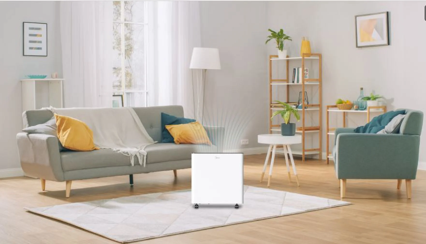 Midea Smart 50-Pint Dehumidifier with Built-in Pump, Energy Star Certified .Model MAD50PS1AWT-C. Wi-Fi. Works with Alexa and Google.