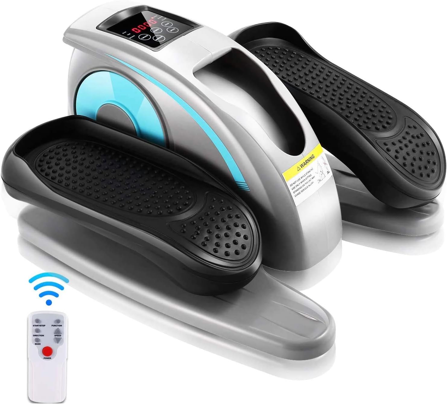 ANCHEER Under Desk Cycle, Indoor Mini Pedal Exerciser, Under Desk Bike Elliptical Machine with Built in Display Monitor