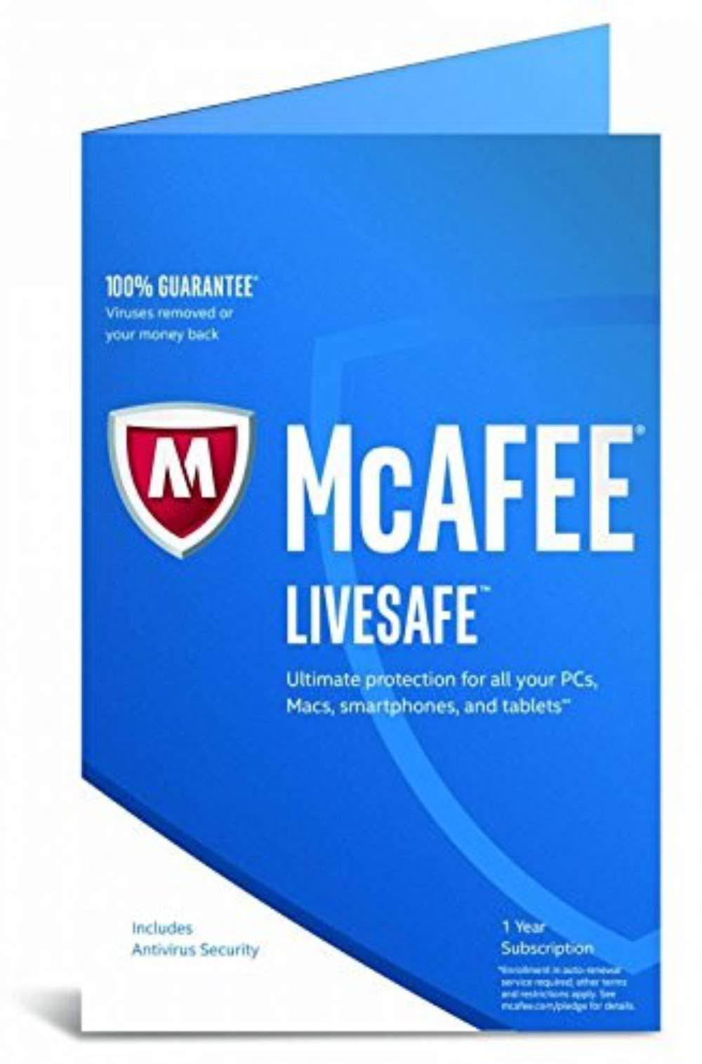 McAfee LiveSafe (1) Year Subscription