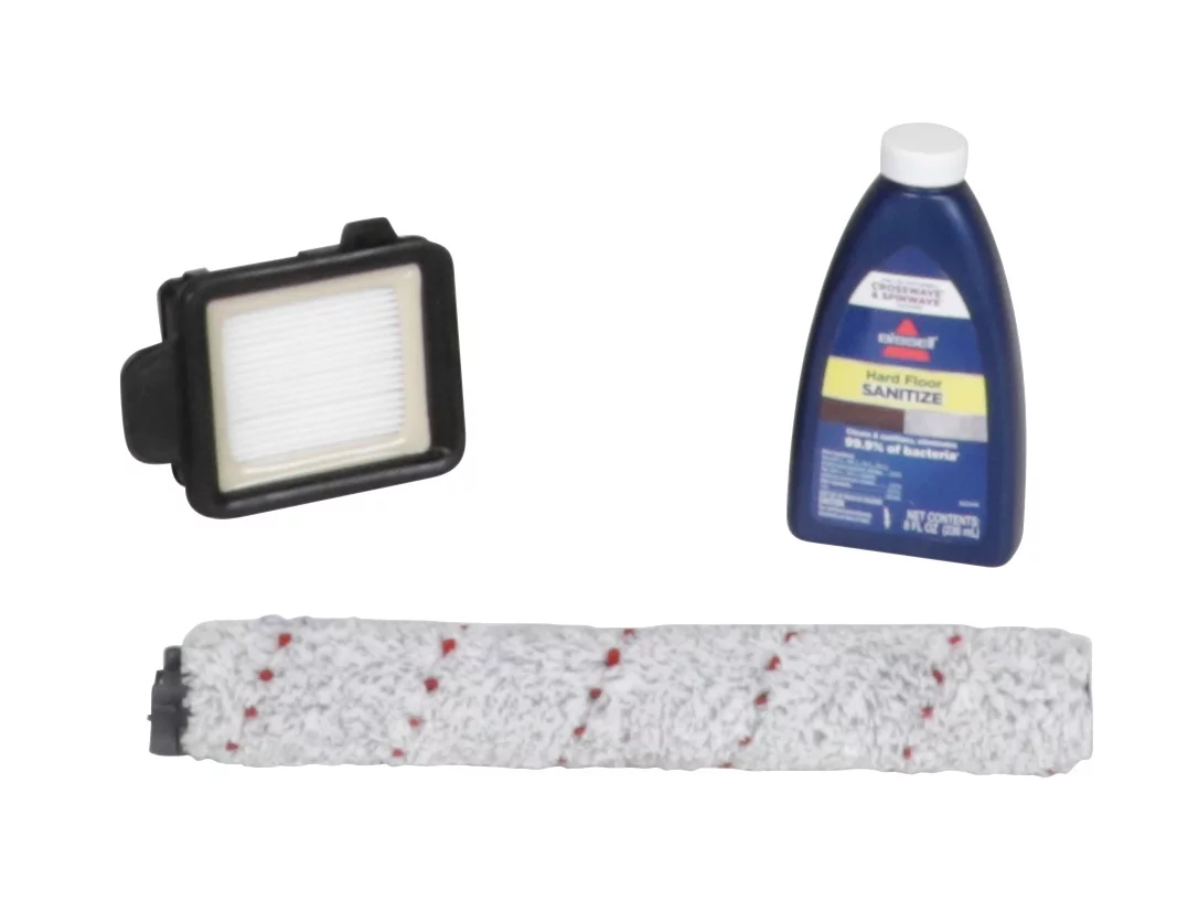 Bissell Commercial Floor Wash 13.5 Inch Combo Wet & Dry Hard Floor Washer/Scrubber & Vacuum BGFW13 + Accessories