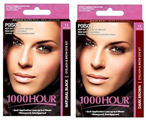 1000 Hour Eyelash and Brow Dye /Tint Kit Permanent Mascara