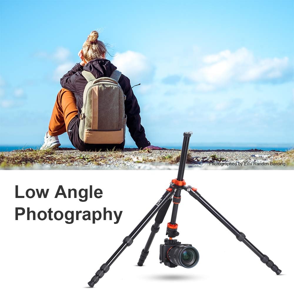 K&F Concept 67 inch Camera Tripods,K255A4+BH-28L (TM2515M1) Compact Travel Tripod with Monopod,10kg/22lbs Load Capacity 360° Panorama Ball Head Compatible with DSLR Cameras