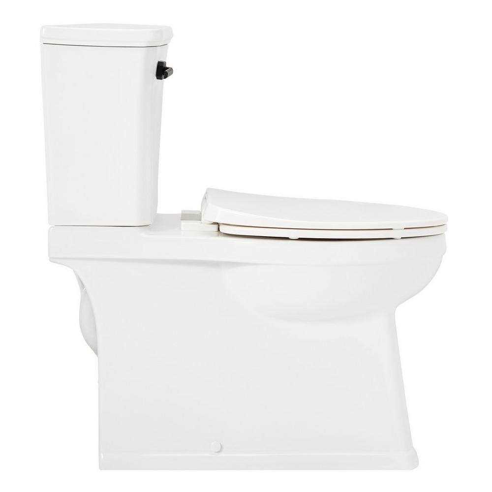Benbrook 1.28 GPF Two Piece Skirted Elongated Toilet Signature Hardware - Shop Hardware Tools Online Store