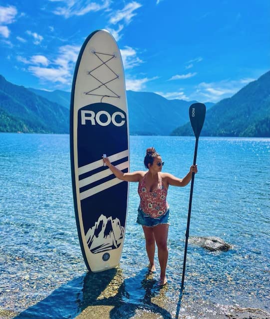 Roc Inflatable Stand Up Paddle Boards with Premium SUP Paddle Board Accessories, Wide Stable Design, Non-Slip Comfort Deck for Youth & Adults