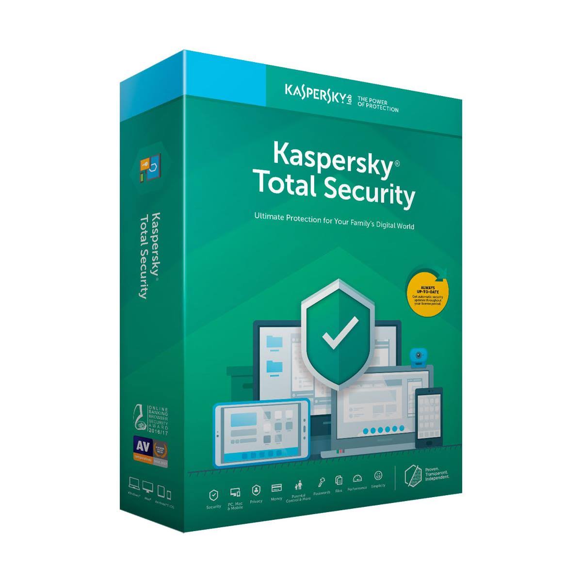 Kaspersky Total Security 2019 - 3 Devices / 1 Year (Key Card)