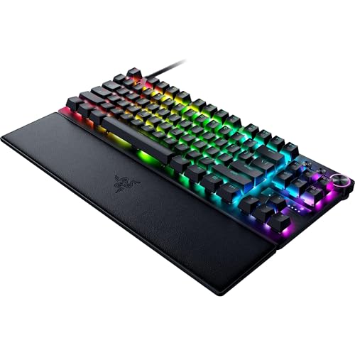 Razer Huntsman V3 Pro Mini 60% Esports Gaming Keyboard: Analog Optical Switches - Snap Tap Mode - Rapid Trigger - Adjustable Actuation - Dual-Purpose Mod Keys - Doubleshot PBT Keycaps - Black