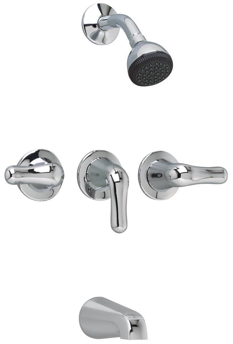 American Standard 3375.502.002 Colony Soft 3-Handle Bath and Shower Polished Chrome