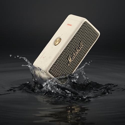 Marshall Emberton II Portable Bluetooth Speaker, Black & Brass