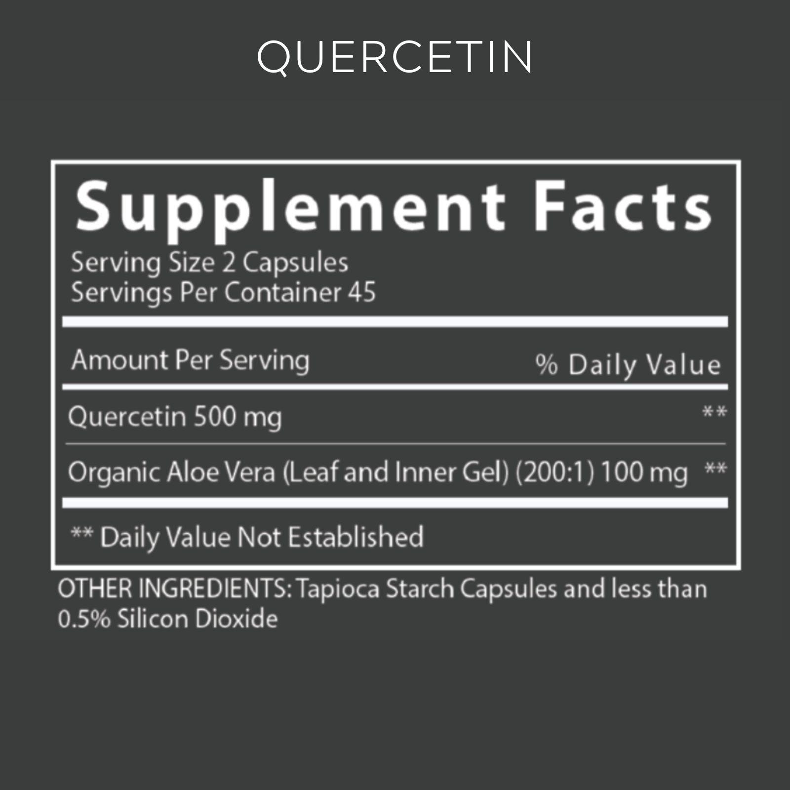 Desert Harvest Interstitial Cystitis Starter Kit - Super Strength Aloe Vera Capsules + Calcium Glycerophosphate + Quercetin, for IC & Bladder Support