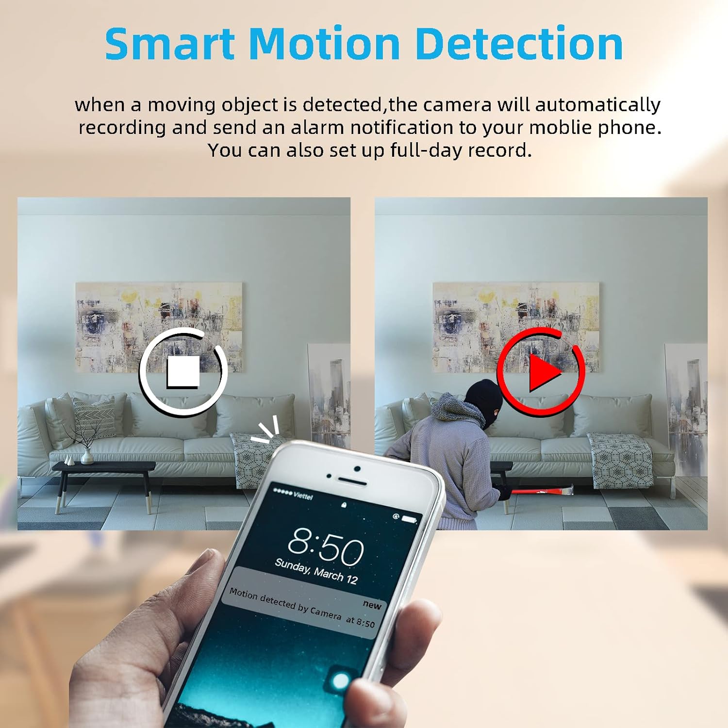 Smart Mini Nanny Security WiFi Camera, ASIEVIE M2 1080P Wireless (Only 2.4 GHz ) Small Home Camera with Motion Detection,Ultra-Wide Angle Lens,Local Storage and Wireless APP Real Time View