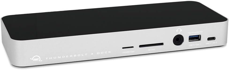 OWC 14-Port Thunderbolt 3 Dock with Cable, Compatible with Windows PC and Mac, Space Gray