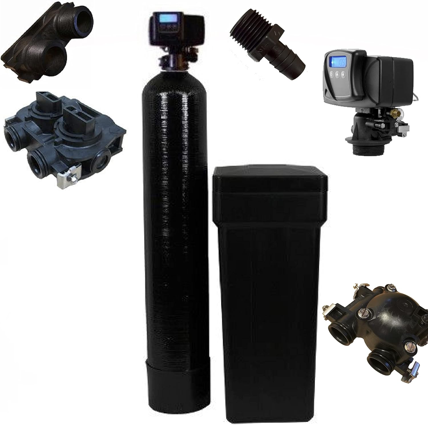 Fleck 5600 SXT Whole House Water Softener 32,000 Grains Ships Loaded With Resin In Tank