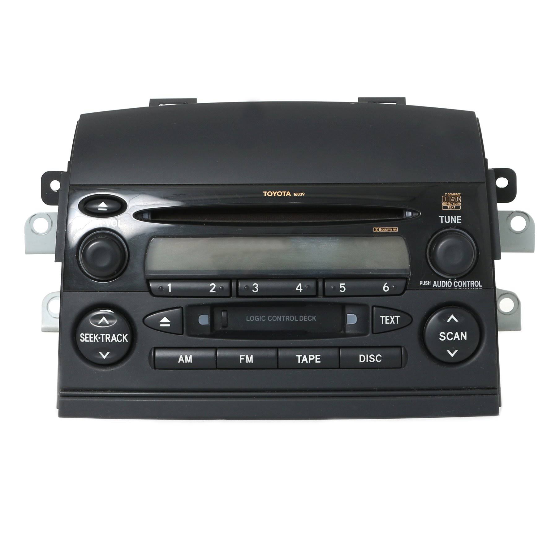 2004-2005 Toyota Sienna Am FM Radio Cassette CD Player 86120-AE010 Face 16839