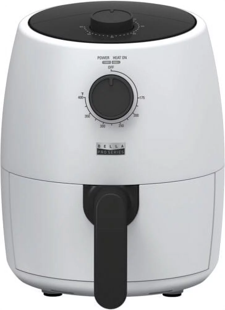 Bella Pro Series - 2-qt. Analog Air Fryer - Matte White - Curated Treasures Market