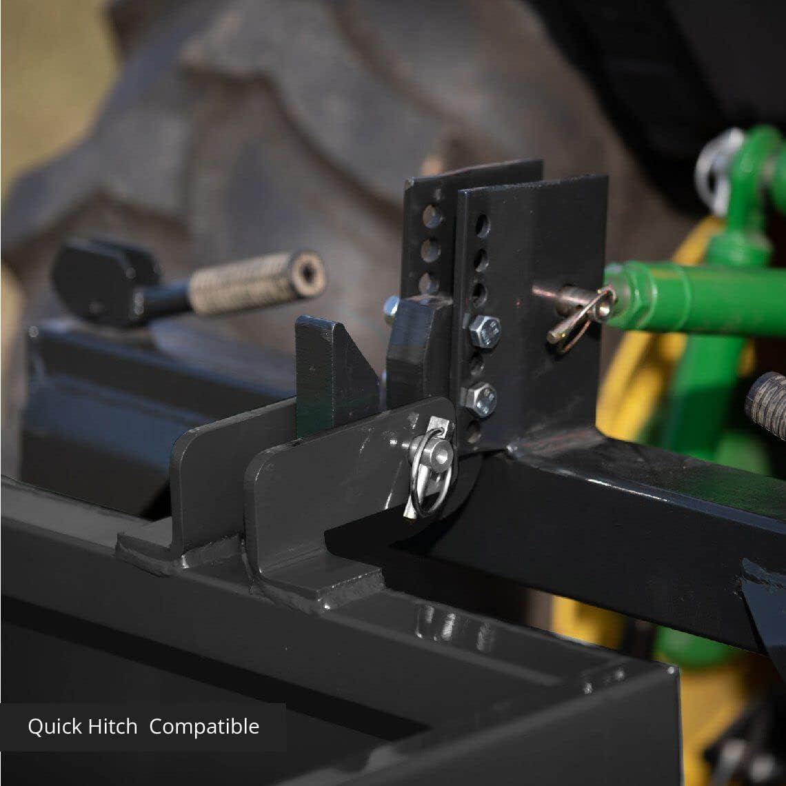 Titan Attachments Ballast Box for 3 Point Category 1 Tractor and Loader Hitches Quick Hitch Compatible