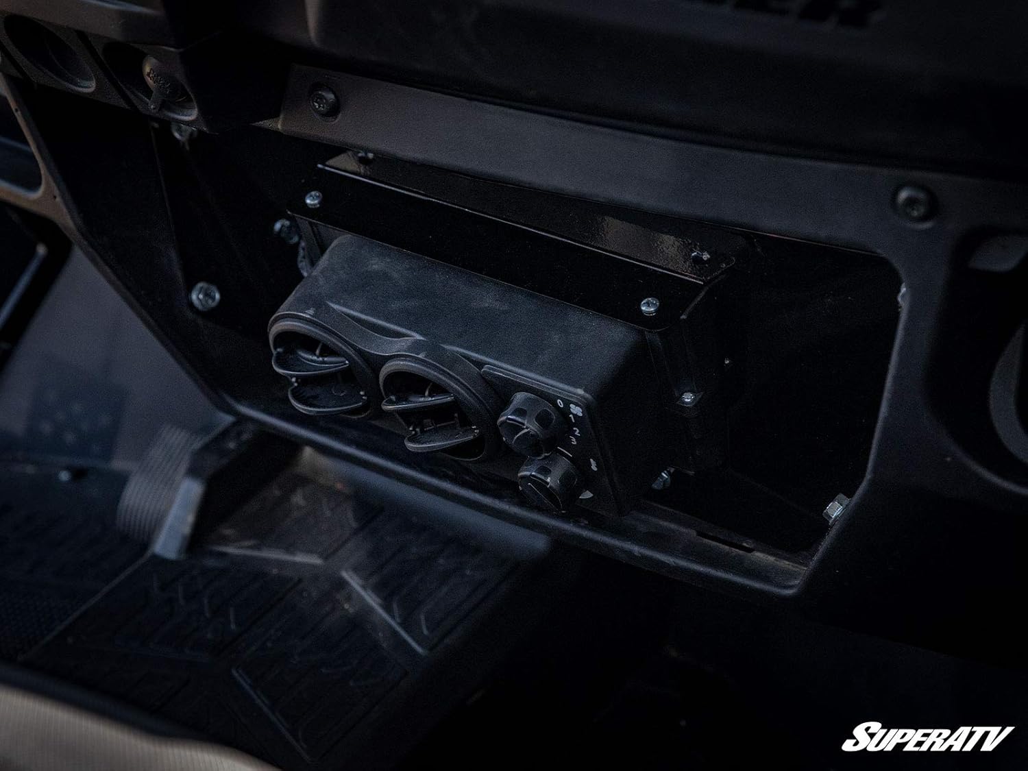 SuperATV Cab Heater for 2018+ Polaris Ranger XP 1000 / 2019+ Polar Ranger XP 1000 Crew - Adjustable Temperature & Fan Speeds!