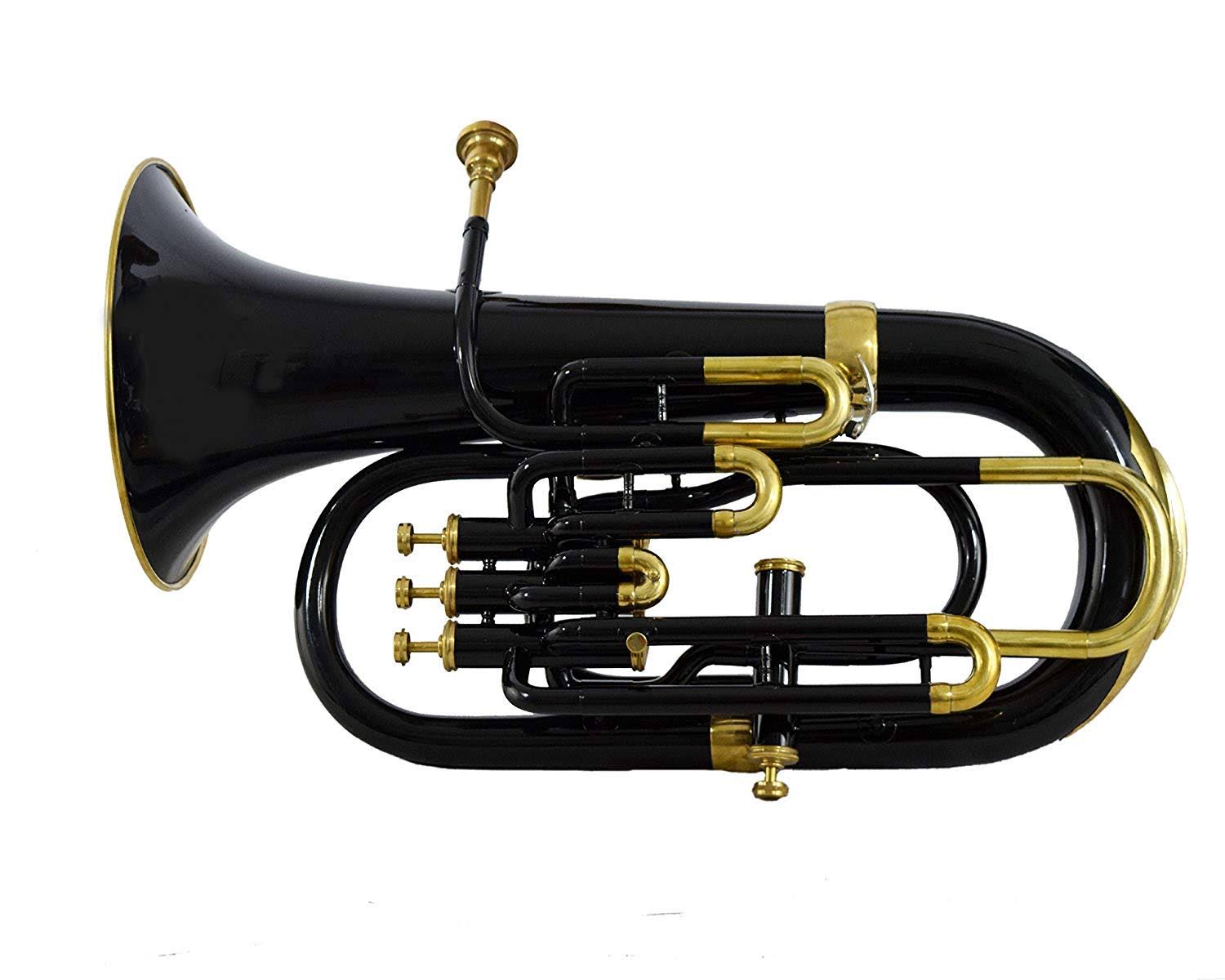 NauticalMart Bb Euphonium Black 4 Valve