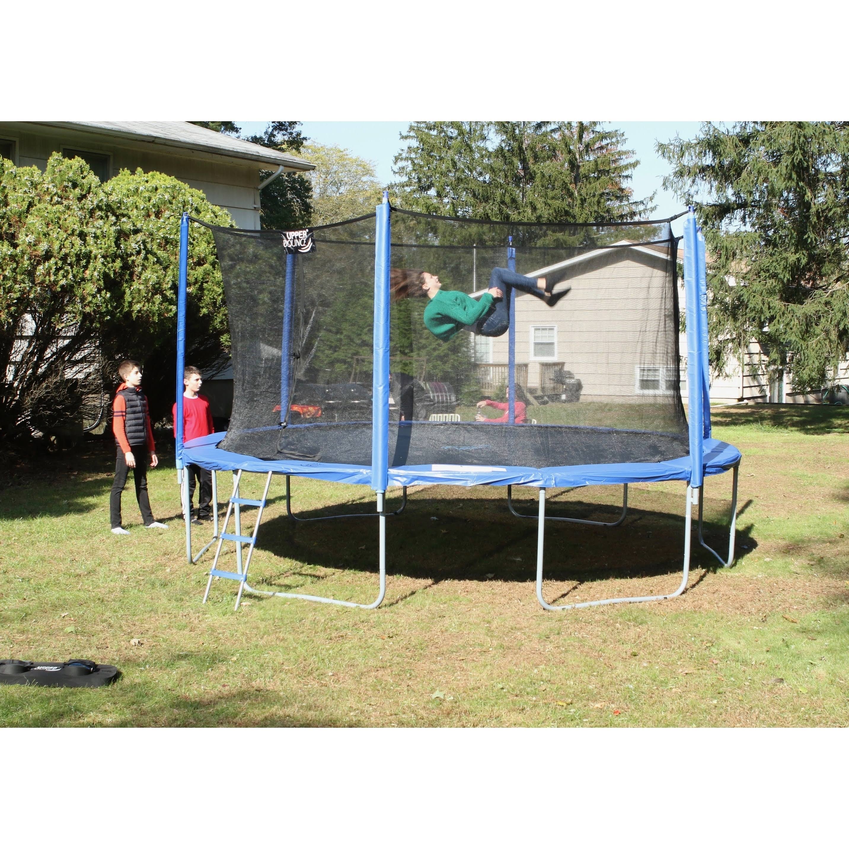Upper Bounce 12 Feet Trampoline with Enclosure Set