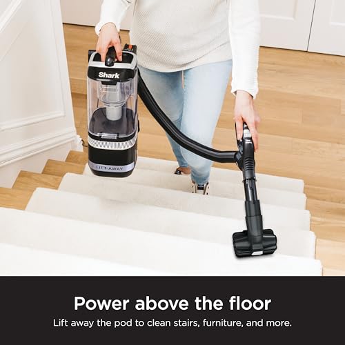 Shark NV151 Navigator Swivel Pro Complete Upright Vacuum with HEPA Filtration, Swivel Steering, Pet Power Brush, Crevice Tool & Upholstery Tool, for Pet Hair & Multi-Surface Cleaning, Navy