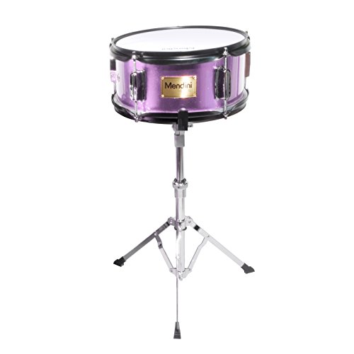 Mendini By Cecilio Kids Drum Set, 3 Piece Junior Drum Set for Beginners with Bass Tom Snare Drum, 16 inch Drum Kit with Snare, Cymbal, Drumsticks, Adjustable Seat (Metallic Red)