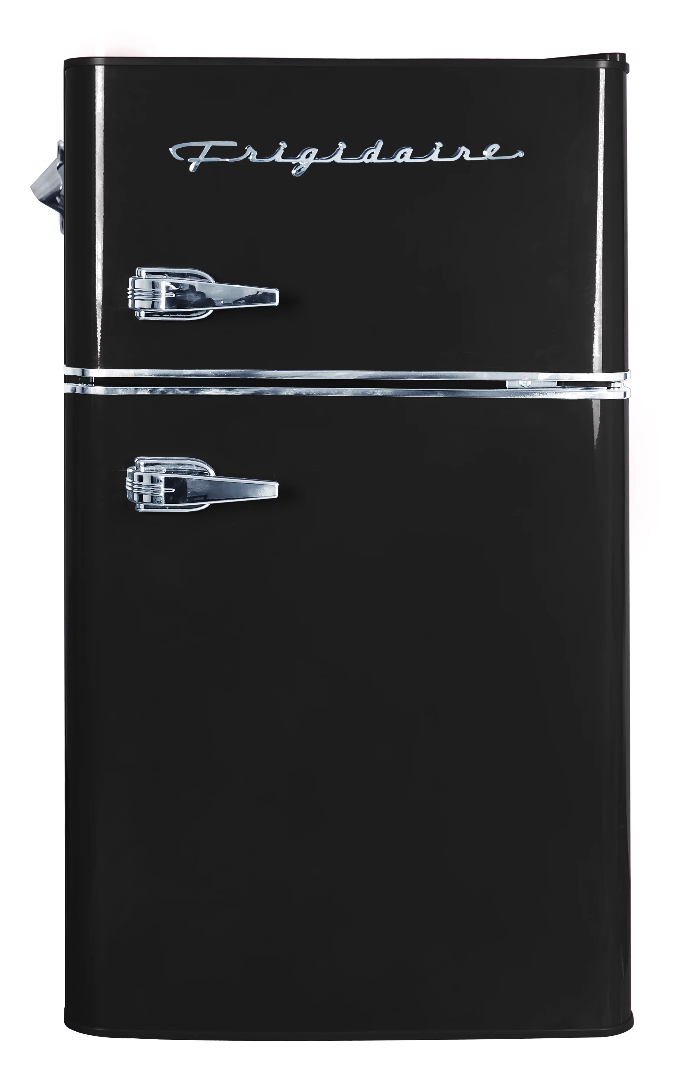 Frigidaire Retro 3.1 Cu Ft Two Door Compact Refrigerator with Freezer, Black