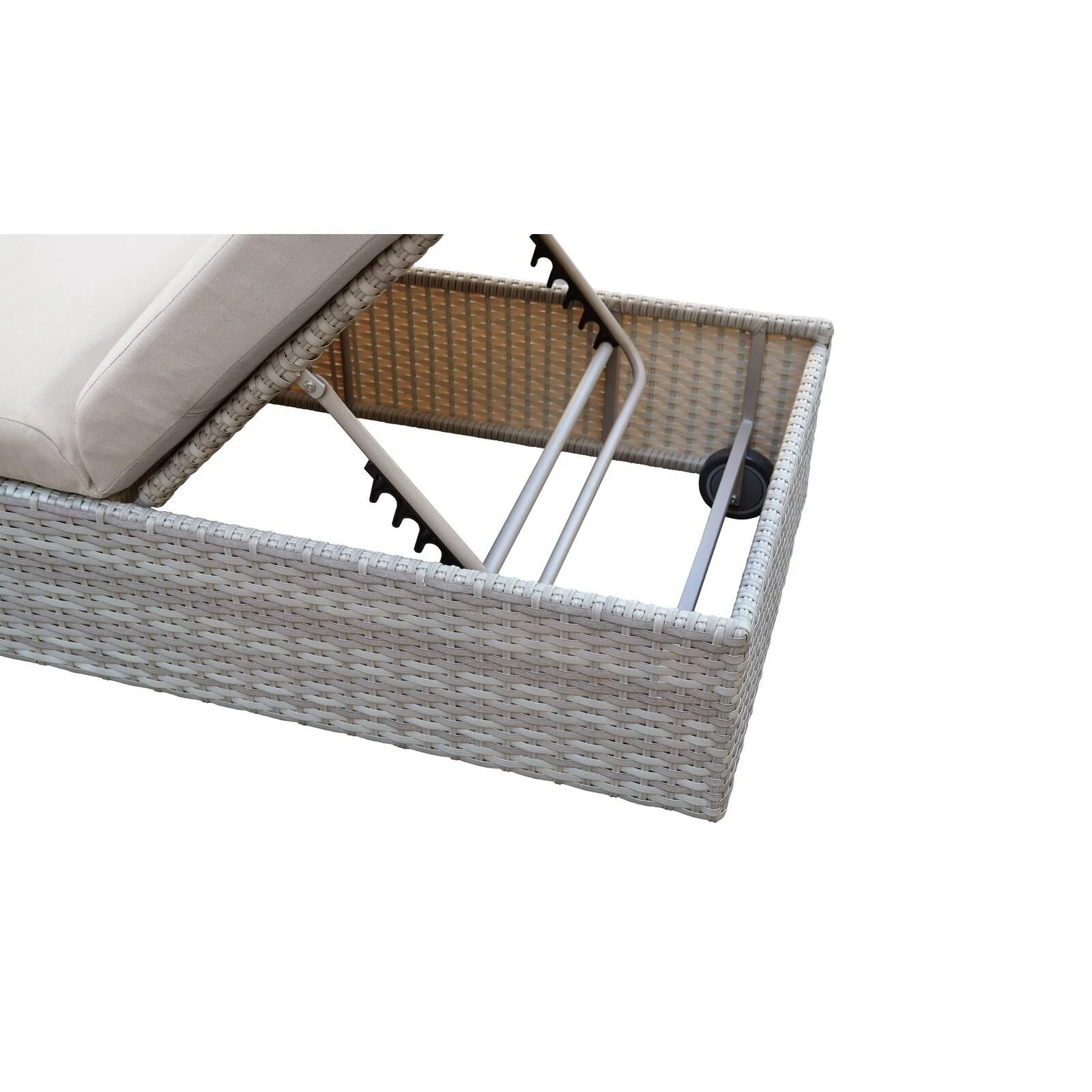 TK Classics Fairmont Collection FAIRMONT-W-2x Set of 2 Chaises - 1 Set of Beige